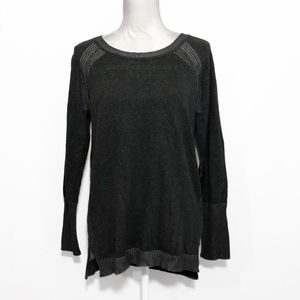 NWT Tribal Light/Dark Gray Reversible Sweater New Anthro Label